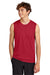 Port & Company PC380SL Mens DryZone Moisture Wicking Performance Tank Top Red Model Front
