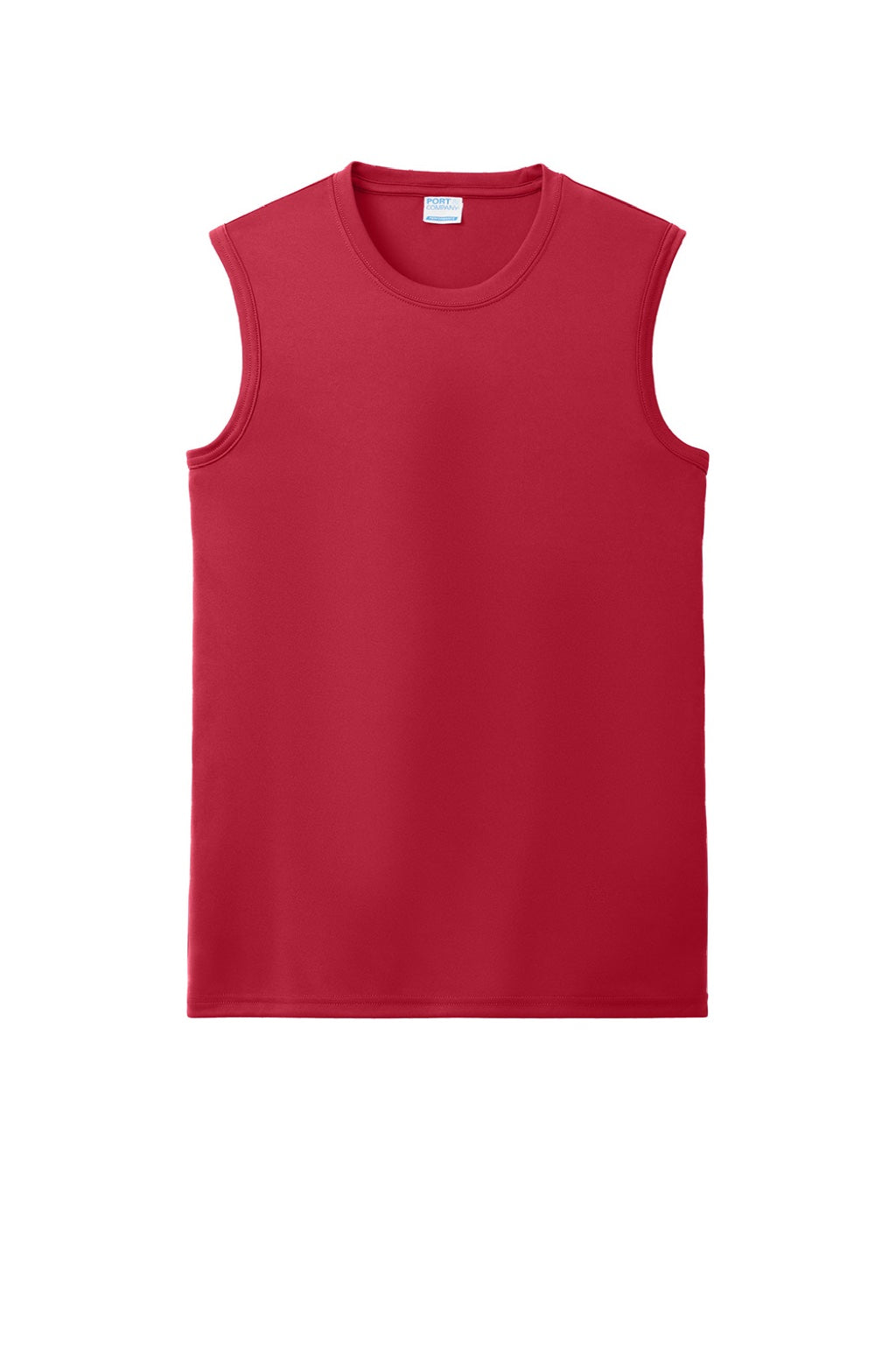 Port & Company PC380SL Mens DryZone Moisture Wicking Performance Tank Top Red Flat Front