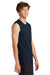 Port & Company PC380SL Mens DryZone Moisture Wicking Performance Tank Top True Navy Blue Model Side