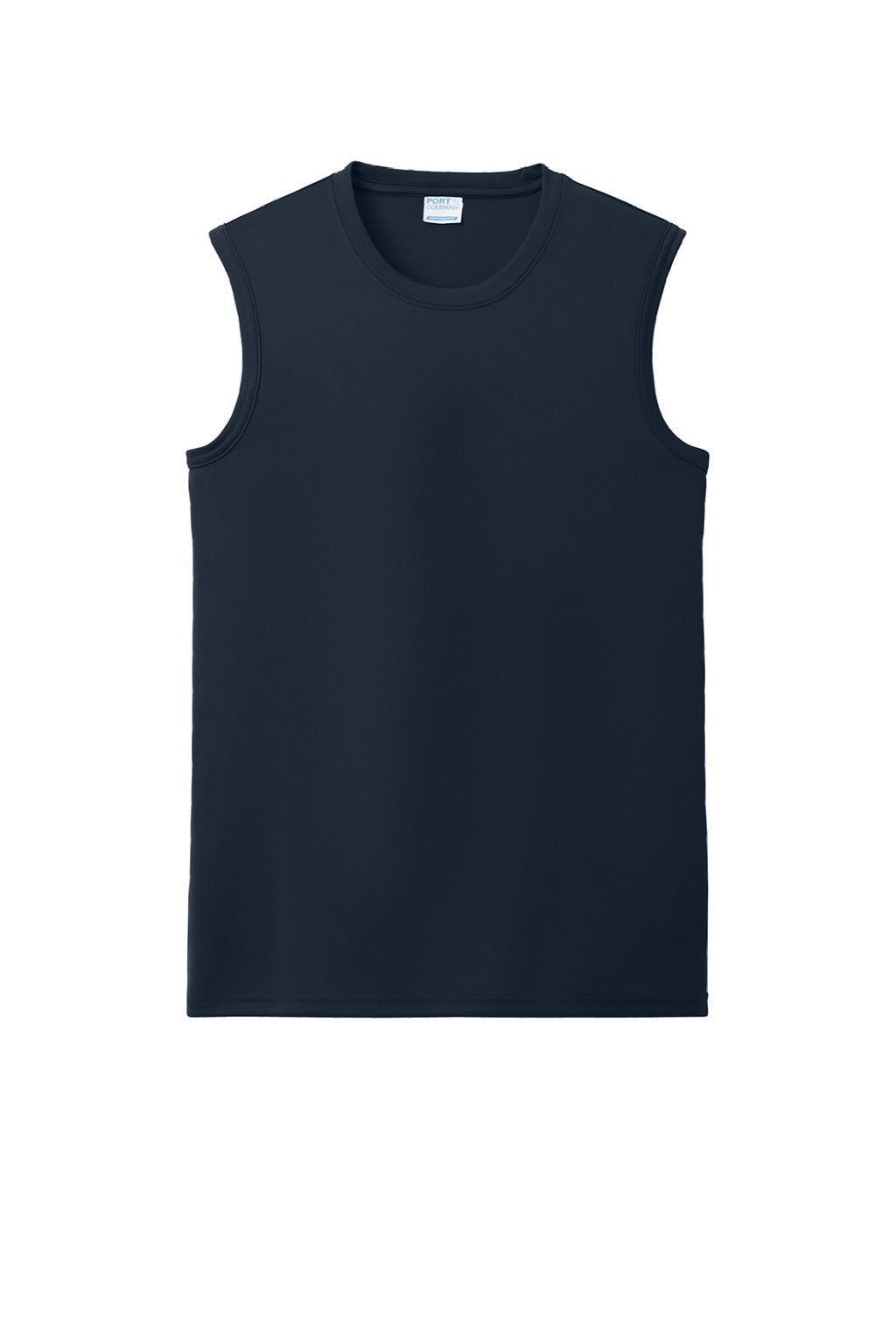 Port & Company PC380SL Mens DryZone Moisture Wicking Performance Tank Top True Navy Blue Flat Front