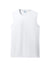 Port & Company PC380SL Mens DryZone Moisture Wicking Performance Tank Top White Flat Front
