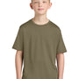 Port & Company Youth Dry Zone Performance Moisture Wicking Short Sleeve Crewneck T-Shirt - Coyote Brown