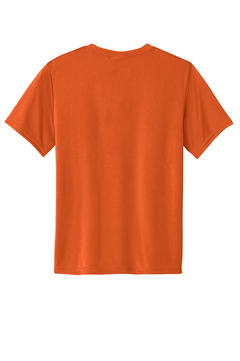 Port & Company PC380Y Youth Dry Zone Performance Moisture Wicking Short Sleeve Crewneck T-Shirt Deep Orange Flat Back