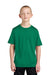 Port & Company PC380Y Youth Dry Zone Performance Moisture Wicking Short Sleeve Crewneck T-Shirt Kelly Green Model Front