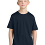 Port & Company Youth Dry Zone Performance Moisture Wicking Short Sleeve Crewneck T-Shirt - True Navy Blue