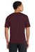 Port & Company PC380 Mens Dry Zone Performance Moisture Wicking Short Sleeve Crewneck T-Shirt Athletic Maroon Model Back