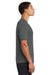 Port & Company PC380 Mens Dry Zone Performance Moisture Wicking Short Sleeve Crewneck T-Shirt Charcoal Grey Model Side