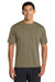 Port & Company PC380 Mens Dry Zone Performance Moisture Wicking Short Sleeve Crewneck T-Shirt Coyote Brown Model Front