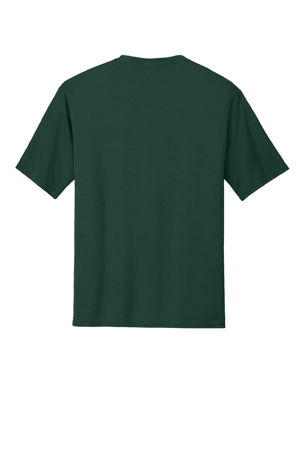 Port & Company PC380 Mens Dry Zone Performance Moisture Wicking Short Sleeve Crewneck T-Shirt Dark Green Flat Back