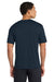 Port & Company PC380 Mens Dry Zone Performance Moisture Wicking Short Sleeve Crewneck T-Shirt Deep Navy Blue Model Back