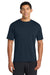 Port & Company PC380 Mens Dry Zone Performance Moisture Wicking Short Sleeve Crewneck T-Shirt Deep Navy Blue Model Front