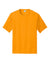 Port & Company PC380 Mens Dry Zone Performance Moisture Wicking Short Sleeve Crewneck T-Shirt Gold Flat Front