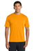 Port & Company PC380 Mens Dry Zone Performance Moisture Wicking Short Sleeve Crewneck T-Shirt Gold Model Front