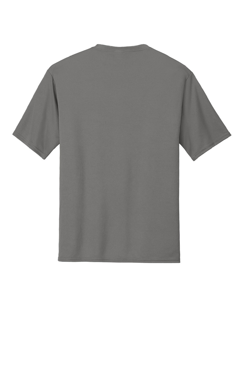 Port & Company PC380 Mens Dry Zone Performance Moisture Wicking Short Sleeve Crewneck T-Shirt Concrete Grey Flat Back