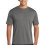 Port & Company Mens Dry Zone Performance Moisture Wicking Short Sleeve Crewneck T-Shirt - Concrete Grey