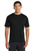 Port & Company PC380 Mens Dry Zone Performance Moisture Wicking Short Sleeve Crewneck T-Shirt Jet Black Model Front