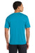 Port & Company PC380 Mens Dry Zone Performance Moisture Wicking Short Sleeve Crewneck T-Shirt Neon Blue Model Back