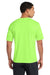 Port & Company PC380 Mens Dry Zone Performance Moisture Wicking Short Sleeve Crewneck T-Shirt Neon Green Model Back
