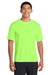 Port & Company PC380 Mens Dry Zone Performance Moisture Wicking Short Sleeve Crewneck T-Shirt Neon Green Model Front