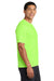 Port & Company PC380 Mens Dry Zone Performance Moisture Wicking Short Sleeve Crewneck T-Shirt Neon Green Model Side