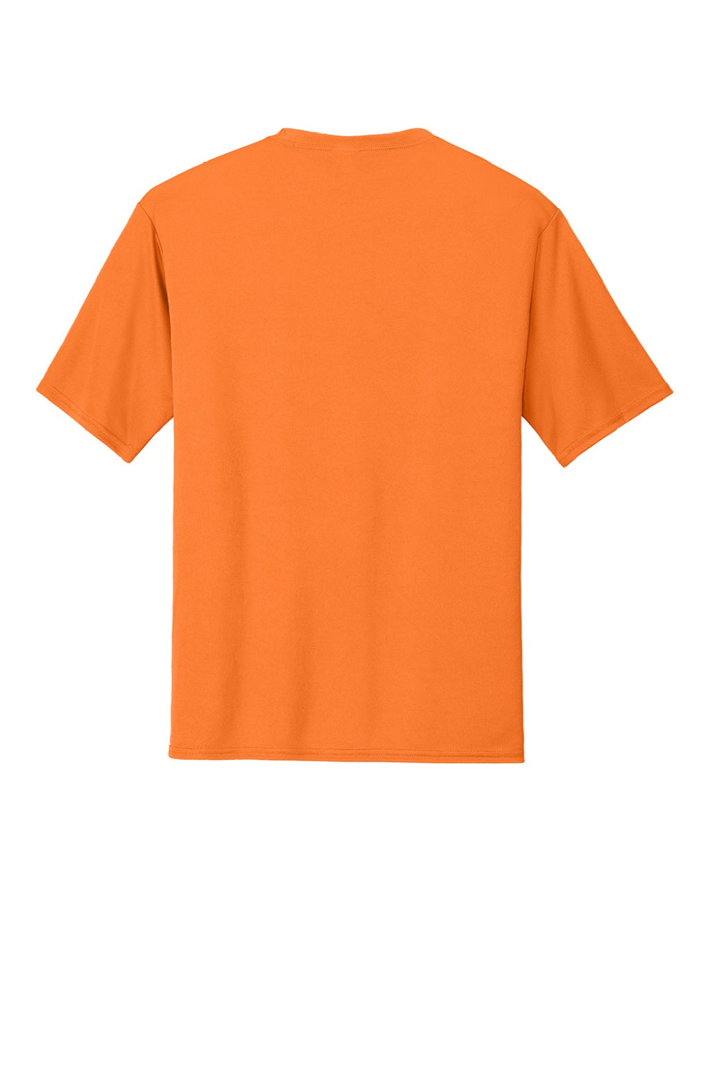 Port & Company PC380 Mens Dry Zone Performance Moisture Wicking Short Sleeve Crewneck T-Shirt Neon Orange Flat Back