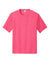 Port & Company PC380 Mens Dry Zone Performance Moisture Wicking Short Sleeve Crewneck T-Shirt Neon Pink Flat Front