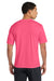 Port & Company PC380 Mens Dry Zone Performance Moisture Wicking Short Sleeve Crewneck T-Shirt Neon Pink Model Back