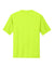 Port & Company PC380 Mens Dry Zone Performance Moisture Wicking Short Sleeve Crewneck T-Shirt Neon Yellow Flat Back