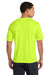 Port & Company PC380 Mens Dry Zone Performance Moisture Wicking Short Sleeve Crewneck T-Shirt Neon Yellow Model Back