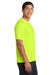 Port & Company PC380 Mens Dry Zone Performance Moisture Wicking Short Sleeve Crewneck T-Shirt Neon Yellow Model Side