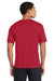 Port & Company PC380 Mens Dry Zone Performance Moisture Wicking Short Sleeve Crewneck T-Shirt Red Model Back
