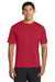 Port & Company PC380 Mens Dry Zone Performance Moisture Wicking Short Sleeve Crewneck T-Shirt Red Model Front