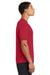 Port & Company PC380 Mens Dry Zone Performance Moisture Wicking Short Sleeve Crewneck T-Shirt Red Model Side