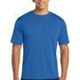 Port & Company Mens Dry Zone Performance Moisture Wicking Short Sleeve Crewneck T-Shirt - Royal Blue