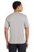 Port & Company PC380 Mens Dry Zone Performance Moisture Wicking Short Sleeve Crewneck T-Shirt Silver Grey Model Back