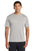 Port & Company PC380 Mens Dry Zone Performance Moisture Wicking Short Sleeve Crewneck T-Shirt Silver Grey Model Front