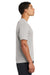 Port & Company PC380 Mens Dry Zone Performance Moisture Wicking Short Sleeve Crewneck T-Shirt Silver Grey Model Side