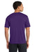Port & Company PC380 Mens Dry Zone Performance Moisture Wicking Short Sleeve Crewneck T-Shirt Team Purple Model Back