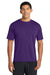 Port & Company PC380 Mens Dry Zone Performance Moisture Wicking Short Sleeve Crewneck T-Shirt Team Purple Model Front