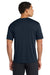 Port & Company PC380 Mens Dry Zone Performance Moisture Wicking Short Sleeve Crewneck T-Shirt True Navy Blue Model Back