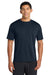 Port & Company PC380 Mens Dry Zone Performance Moisture Wicking Short Sleeve Crewneck T-Shirt True Navy Blue Model Front