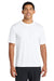 Port & Company PC380 Mens Dry Zone Performance Moisture Wicking Short Sleeve Crewneck T-Shirt White Model Front