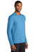 Port & Company PC381LS Mens Dry Zone Performance Moisture Wicking Long Sleeve Crewneck T-Shirt Aquatic Blue Model 3q