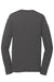 Port & Company PC381LS Mens Dry Zone Performance Moisture Wicking Long Sleeve Crewneck T-Shirt Charcoal Grey Flat Back