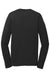 Port & Company PC381LS Mens Dry Zone Performance Moisture Wicking Long Sleeve Crewneck T-Shirt Jet Black Flat Back