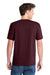 Port & Company PC381 Mens Dry Zone Performance Moisture Wicking Short Sleeve Crewneck T-Shirt Athletic Maroon Model Back