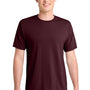Port & Company Mens Dry Zone Performance Moisture Wicking Short Sleeve Crewneck T-Shirt - Athletic Maroon