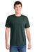 Port & Company PC381 Mens Dry Zone Performance Moisture Wicking Short Sleeve Crewneck T-Shirt Dark Green Model Front