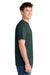 Port & Company PC381 Mens Dry Zone Performance Moisture Wicking Short Sleeve Crewneck T-Shirt Dark Green Model Side
