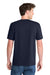 Port & Company PC381 Mens Dry Zone Performance Moisture Wicking Short Sleeve Crewneck T-Shirt Deep Navy Blue Model Back